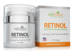 Retinol anti-Aging Face Moisturizer Cream + Hyaluronic Acid, Vitamin E and Green Tea.